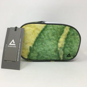 Rare Form Riley Cosmetic Print Bag, Women's Size 8.5"W x 5.25"H x 2.25"D - Green